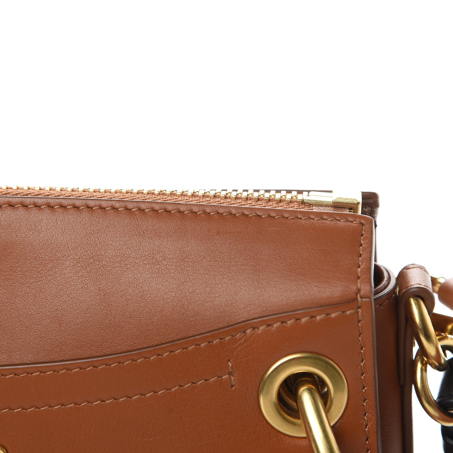 Chloe Calfskin Suede Small Roy Bag Caramel 12 of 14