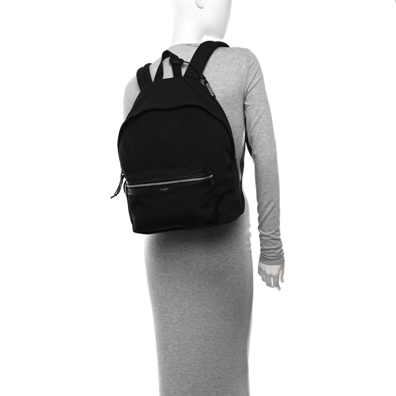 Saint Laurent Canvas City Backpack Black 2 of 10