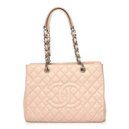 Chanel Caviar Quilted Grand Shopping Tote GST Light Pink 1 of 15