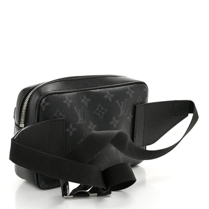 Louis Vuitton Taiga Monogram Eclipse Outdoor Bum Bag Black 3 of 9