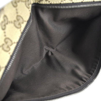 Gucci GG Monogram Web Double Pocket Belt Bag Ebony 6 of 9