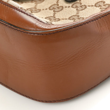 Gucci Monogram Medium Lady Web Shoulder Bag Beige Cuir 10 of 11
