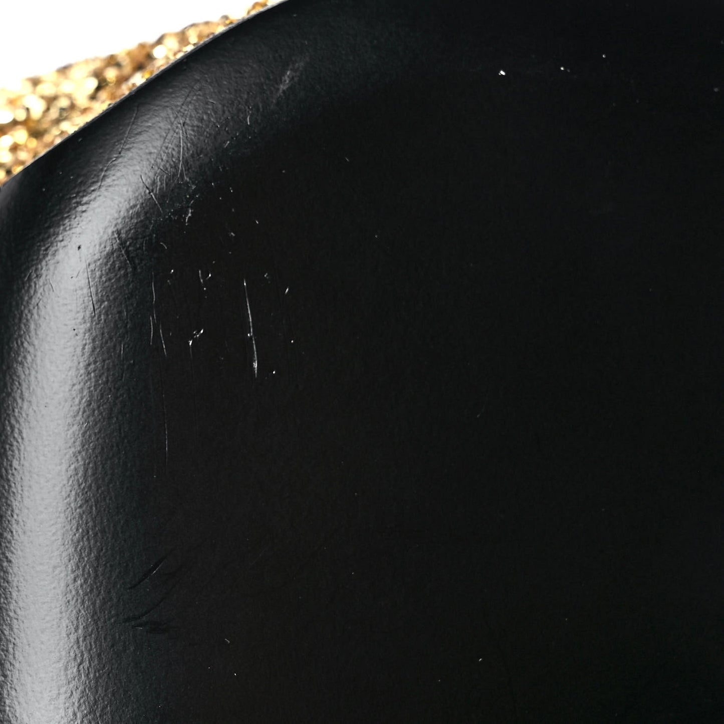 Glitter Grosgrain Cap Toe CC Slingback Pumps 38 Gold Black