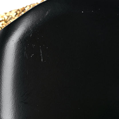 Chanel Glitter Grosgrain Cap Toe CC Slingback Pumps 38 Gold Black 9 of 9