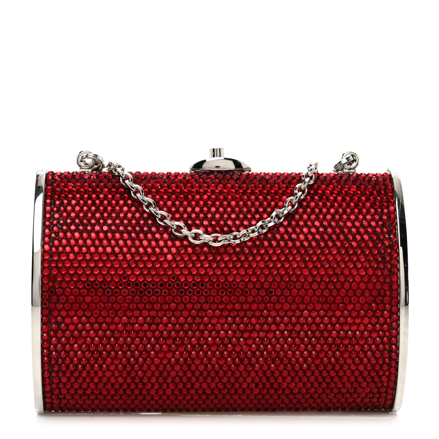 Swarovski Crystal Minaudiere Clutch Red