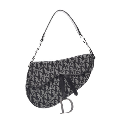 Christian Dior Monogram Saddle Bag Black 1 of 7