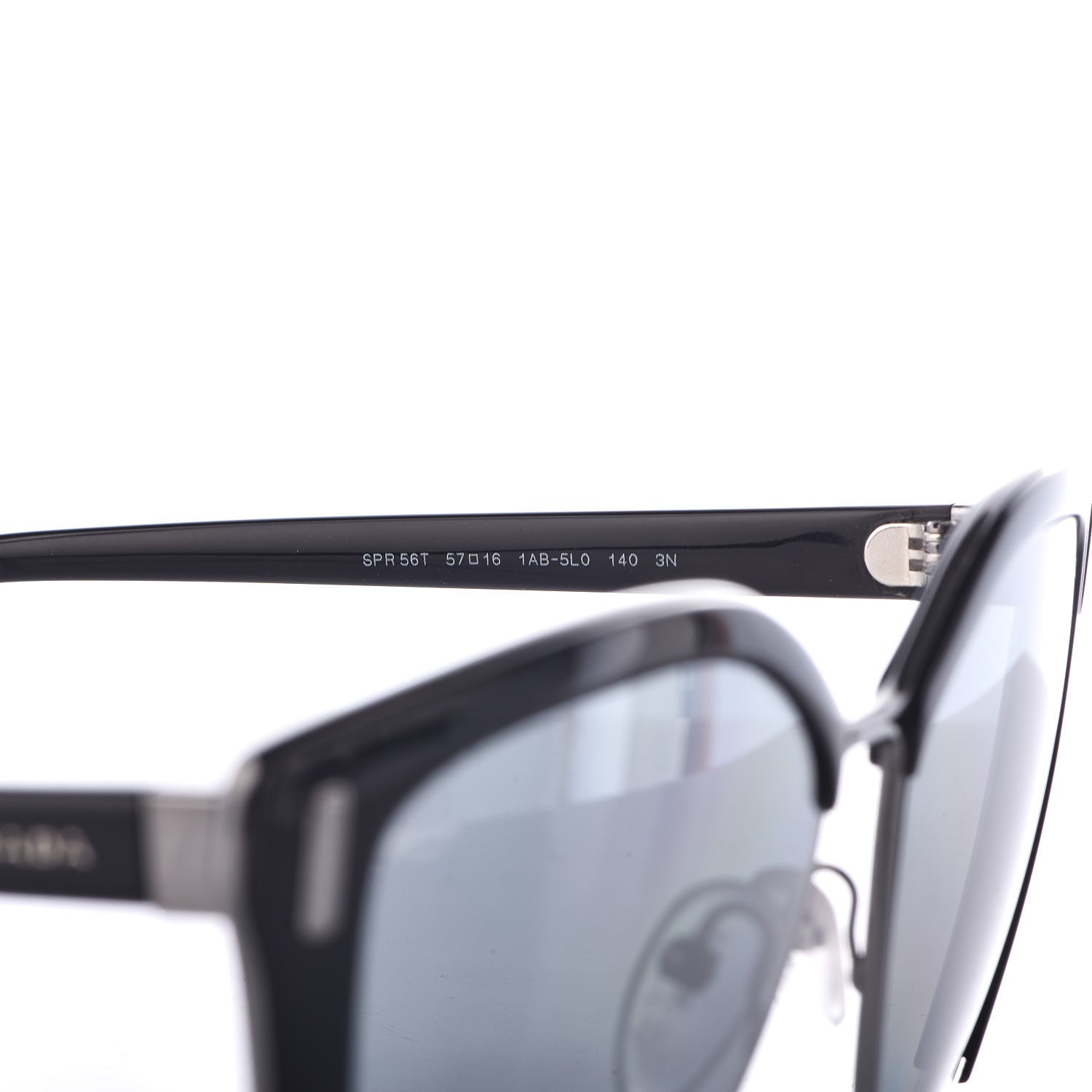 Prada Cat Eye Sunglasses SPR56T Black 6 of 7