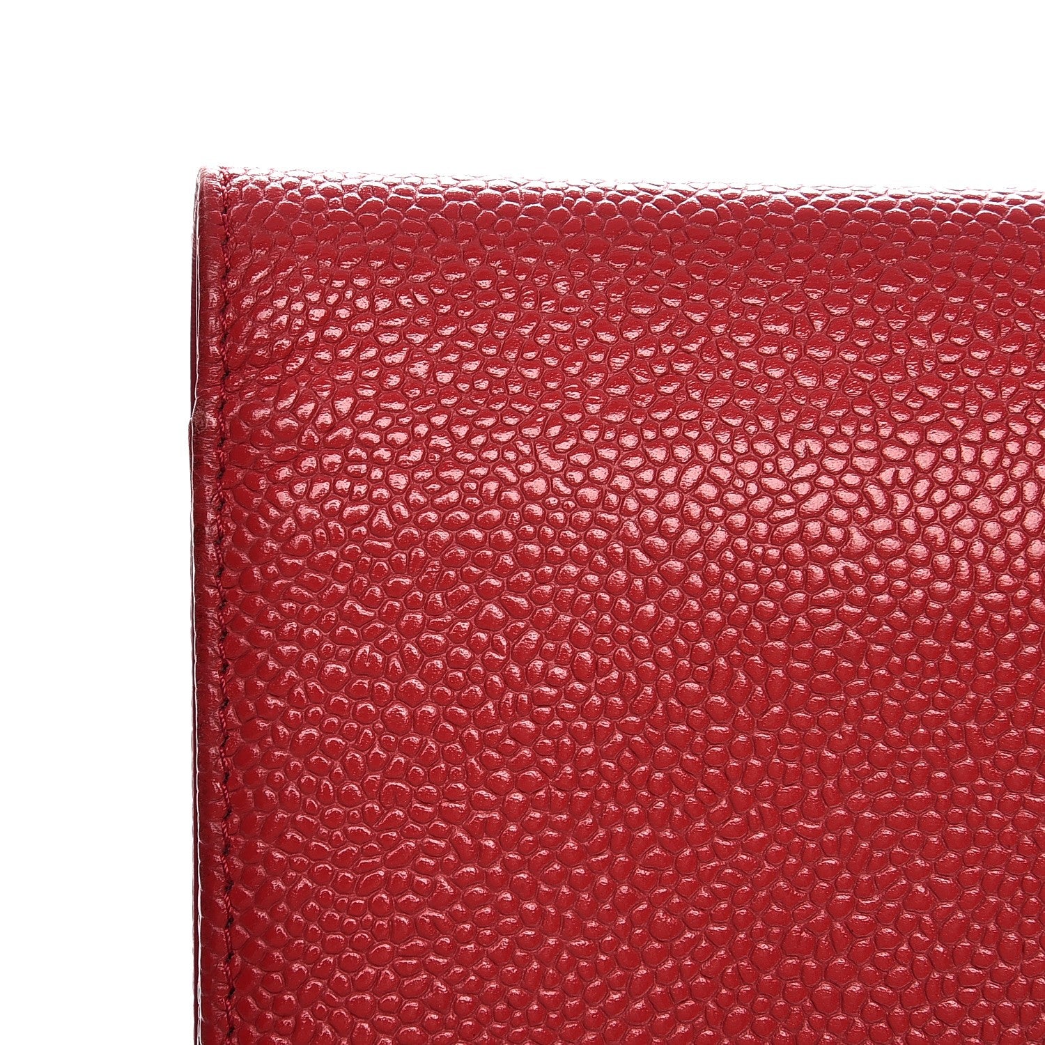Chanel Caviar Timeless CC Wallet On Chain WOC Dark Pink 10 of 14