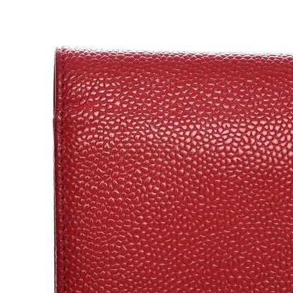 Chanel Caviar Timeless CC Wallet On Chain WOC Dark Pink 10 of 14