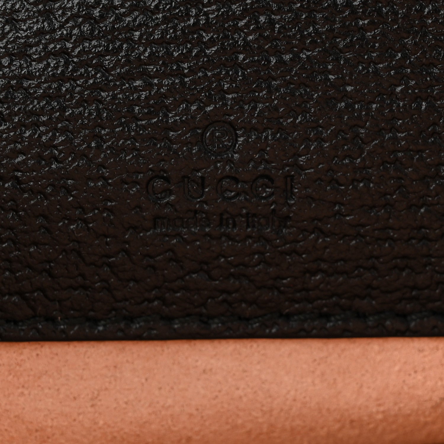 Gucci Textured Calfskin Web Ophidia Round Wrist Wallet Black 6 of 11