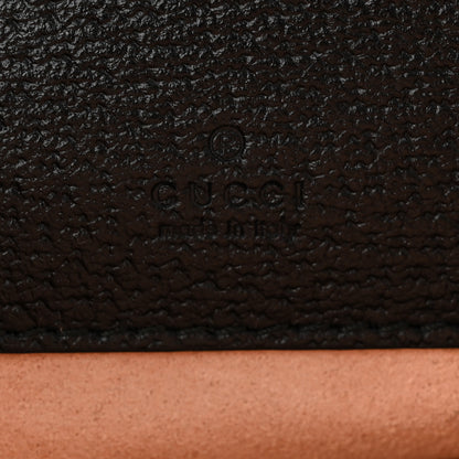 Gucci Textured Calfskin Web Ophidia Round Wrist Wallet Black 6 of 11