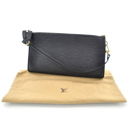 Louis Vuitton Epi Pochette Accessories 24 Black 3 of 10