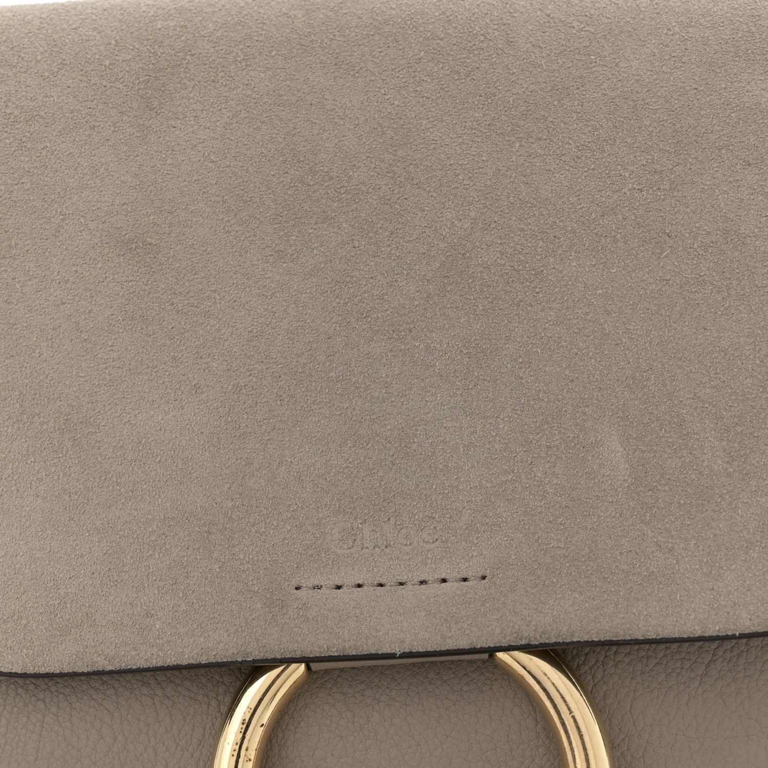 Chloe Suede Calfskin Small Faye Backpack Motty Grey 8 of 14