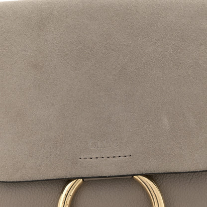 Chloe Suede Calfskin Small Faye Backpack Motty Grey 8 of 14