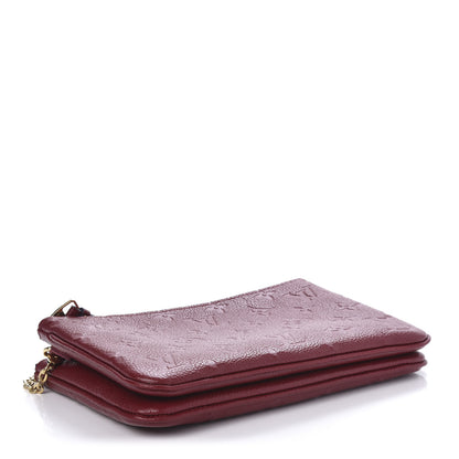 Louis Vuitton Empreinte Double Zip Pochette Cherry Berry 4 of 10