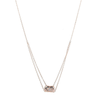 Chanel 18K Beige Gold Diamond Coco Crush Necklace 1 of 7