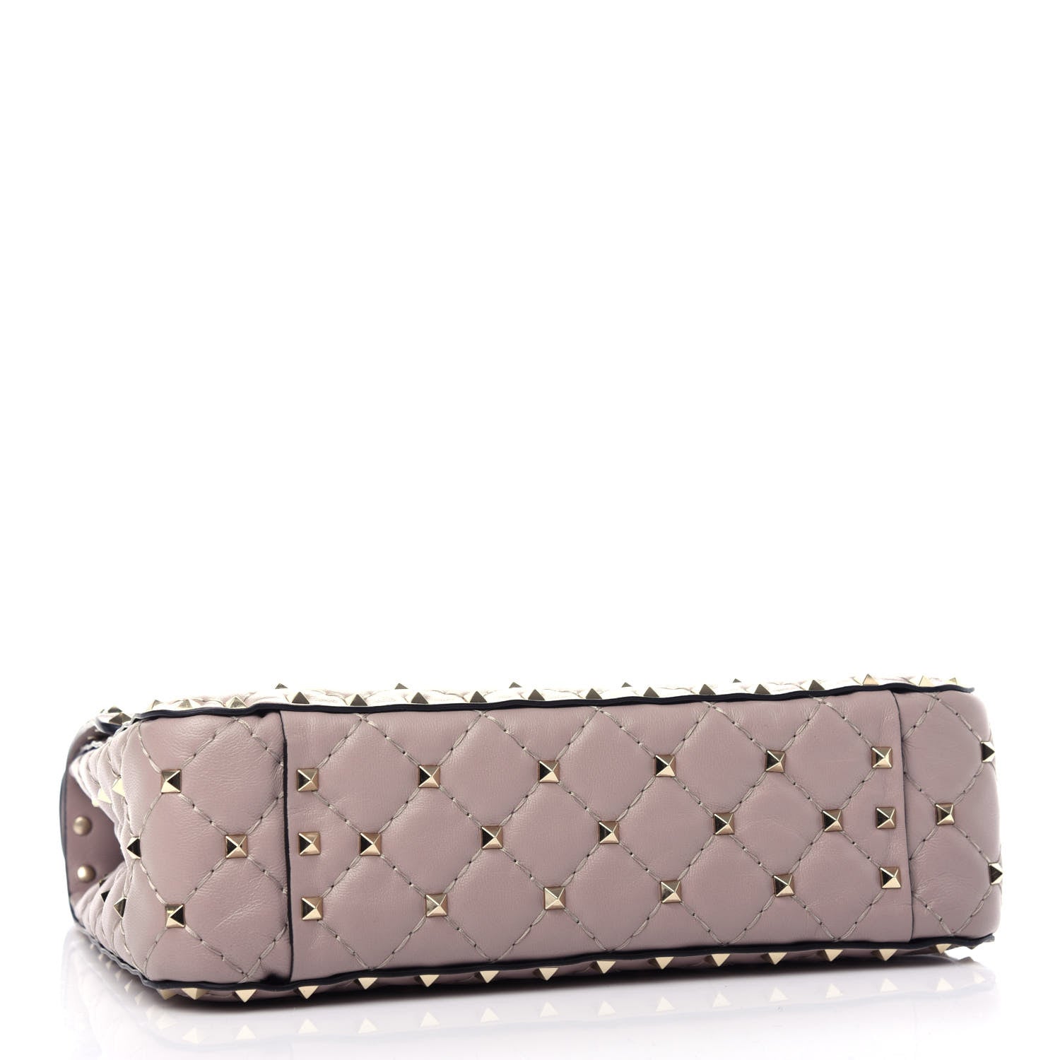 Valentino Garavani Lambskin Medium Rockstud Spike Shoulder Bag Poudre 4 of 9