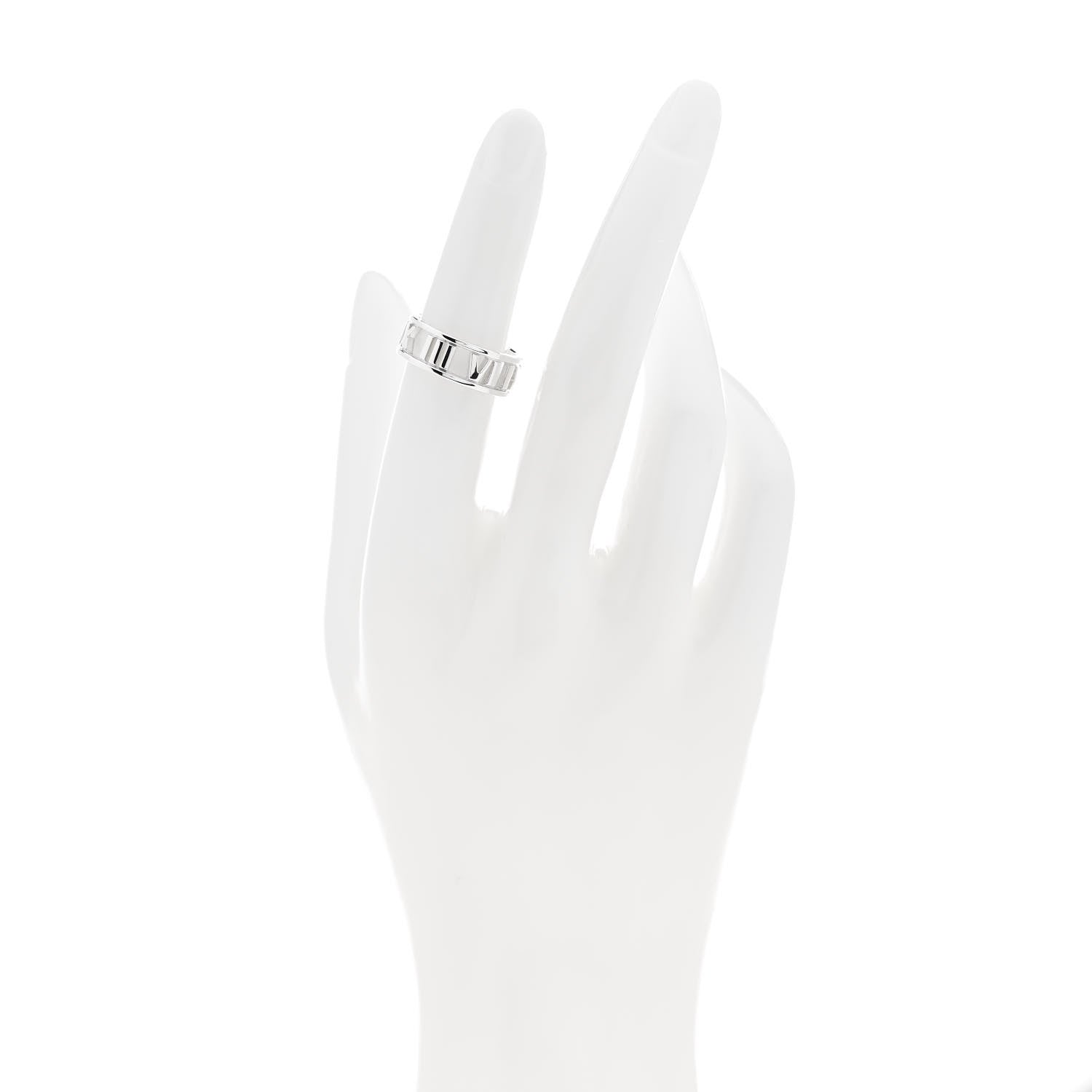 Tiffany Sterling Silver Wide Atlas Open Ring 50 5.25 2 of 4