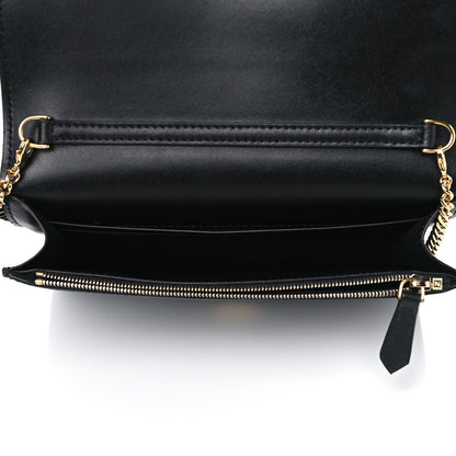 Fendi Vitello Liberty Lucido F is Fendi Medium Envelope Wallet on Chain Black 4 of 4