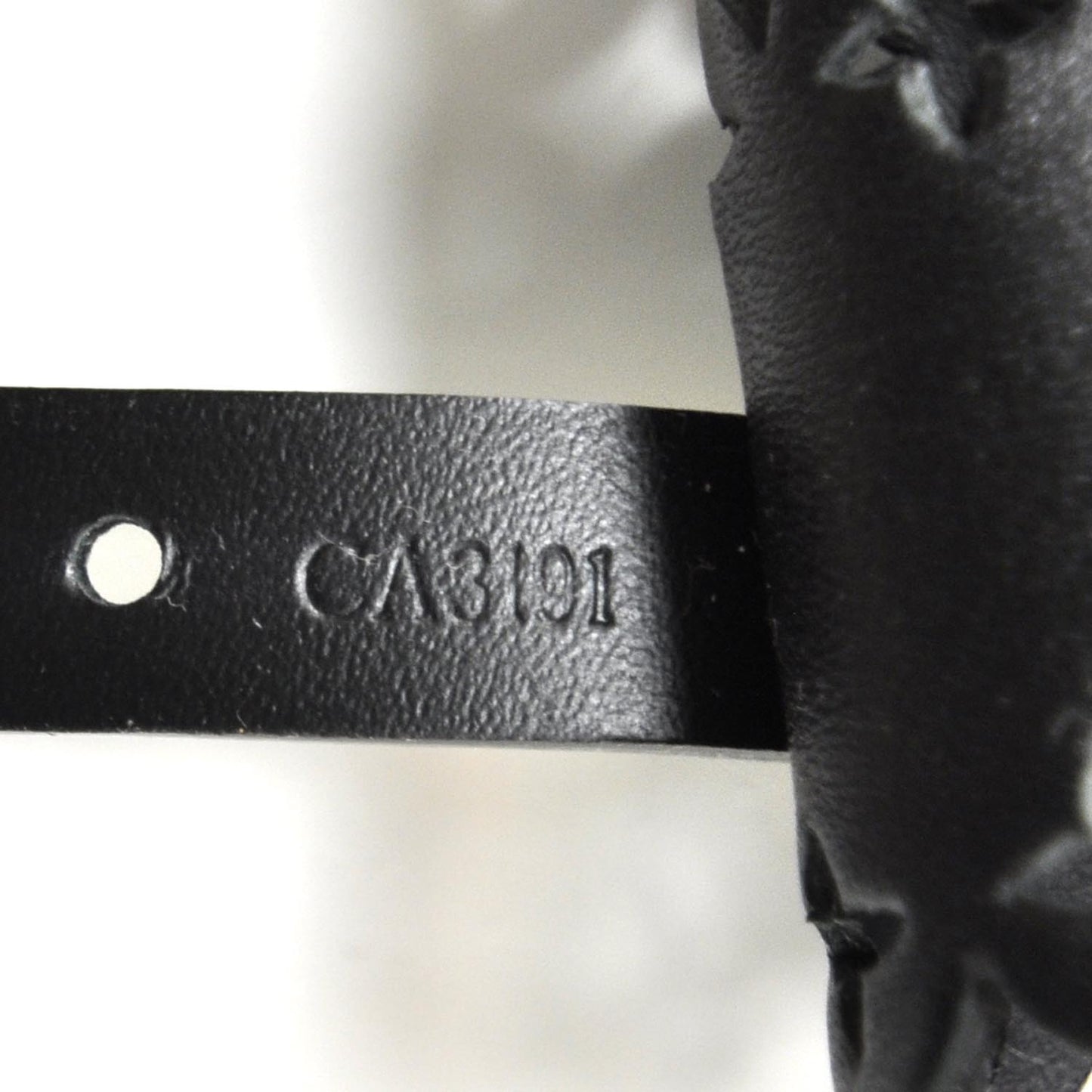 Calfskin Flower It Bracelet Black