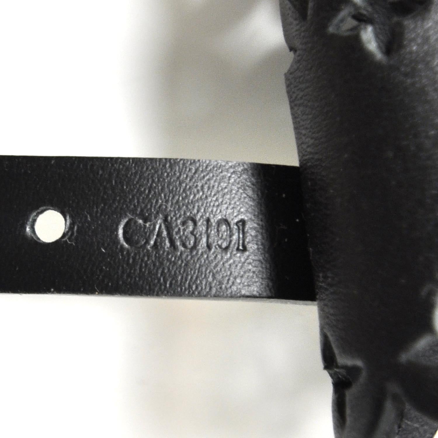 Louis Vuitton Calfskin Flower It Bracelet Black 5 of 6
