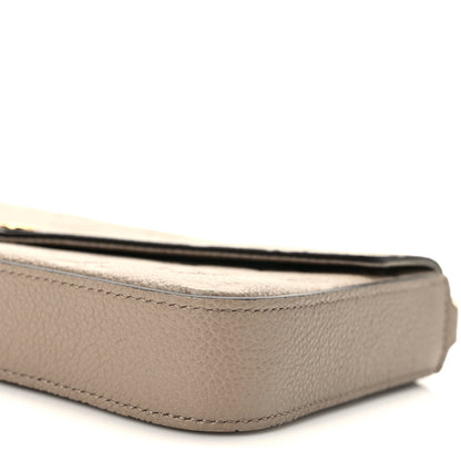 Louis Vuitton Empreinte Pochette Felicie Chain Wallet Tourterelle 10 of 11