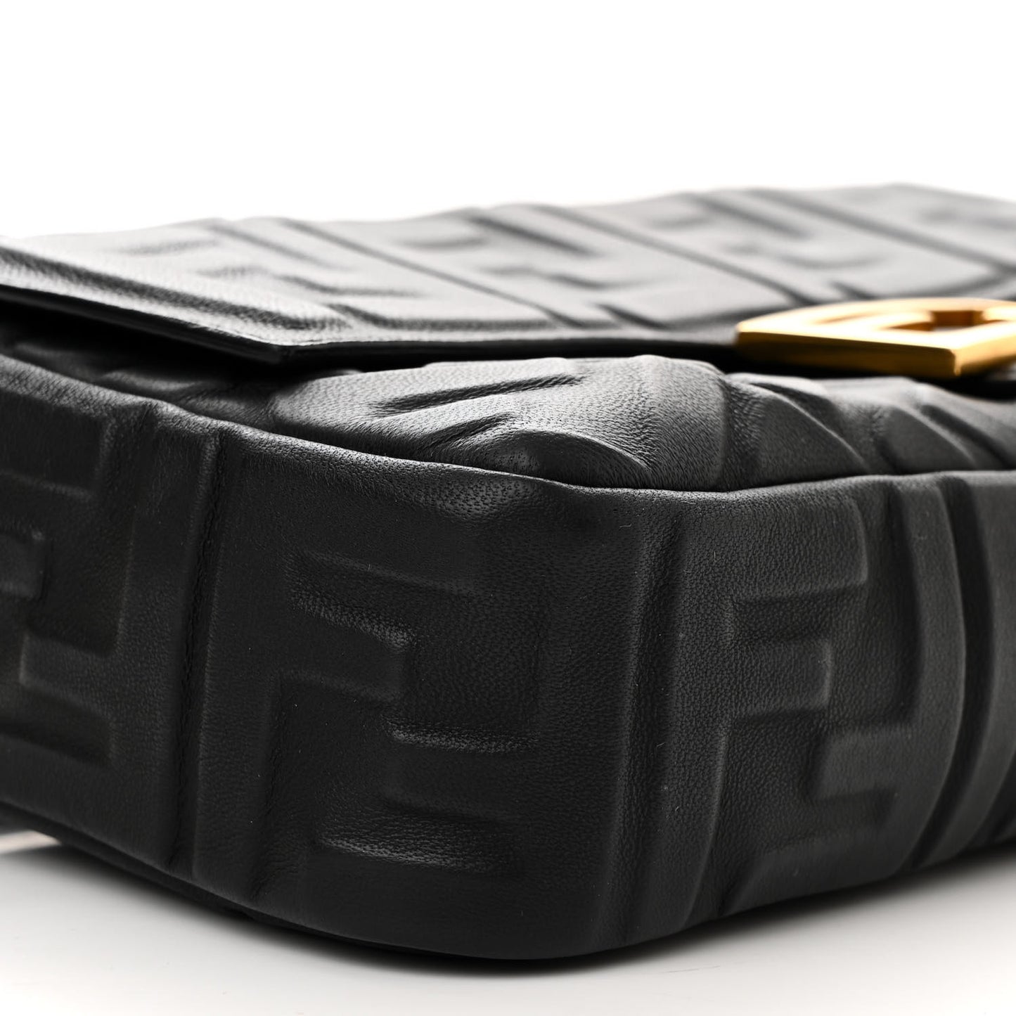 Nappa FF 1974 Embossed Baguette Black