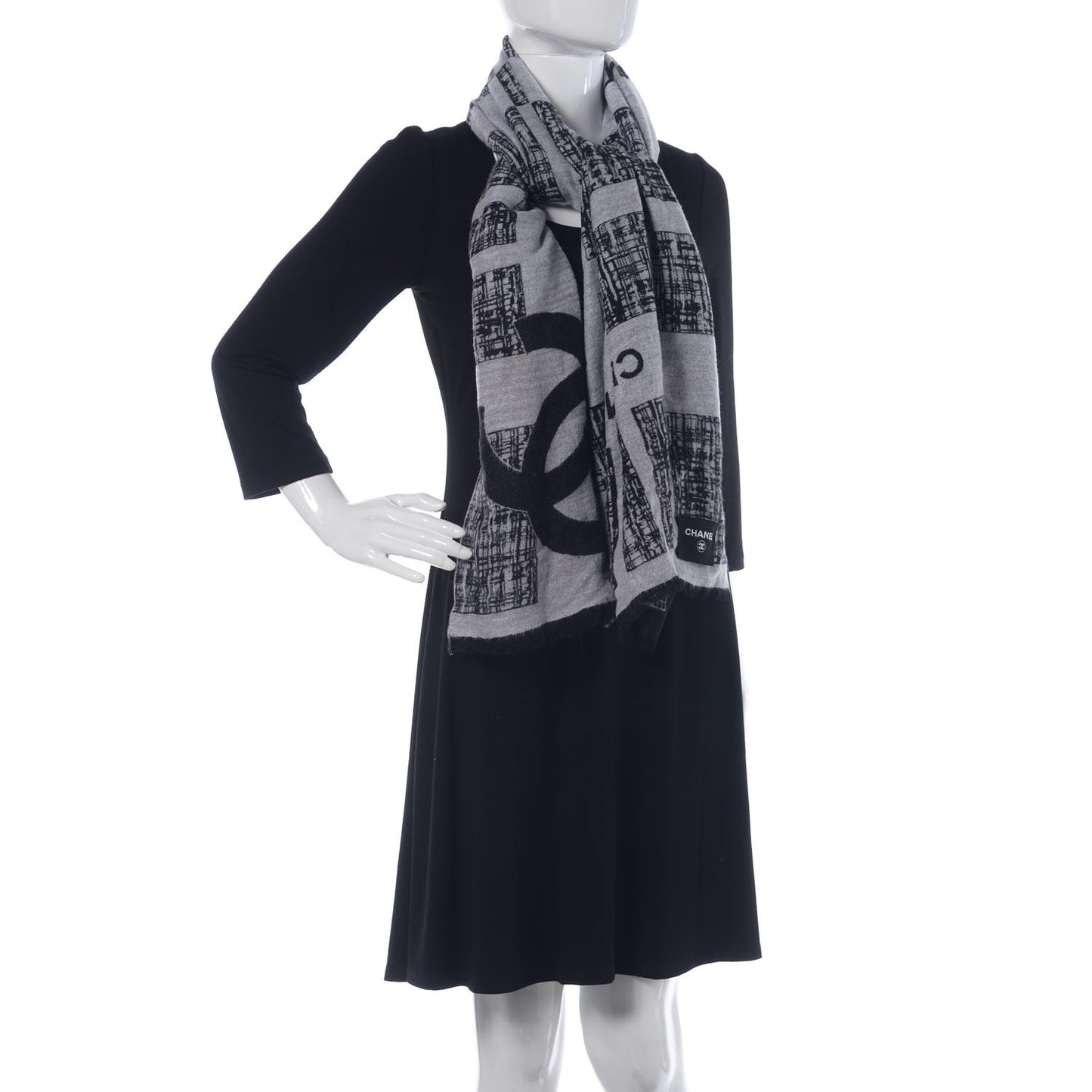 Cashmere CC Scarf Black