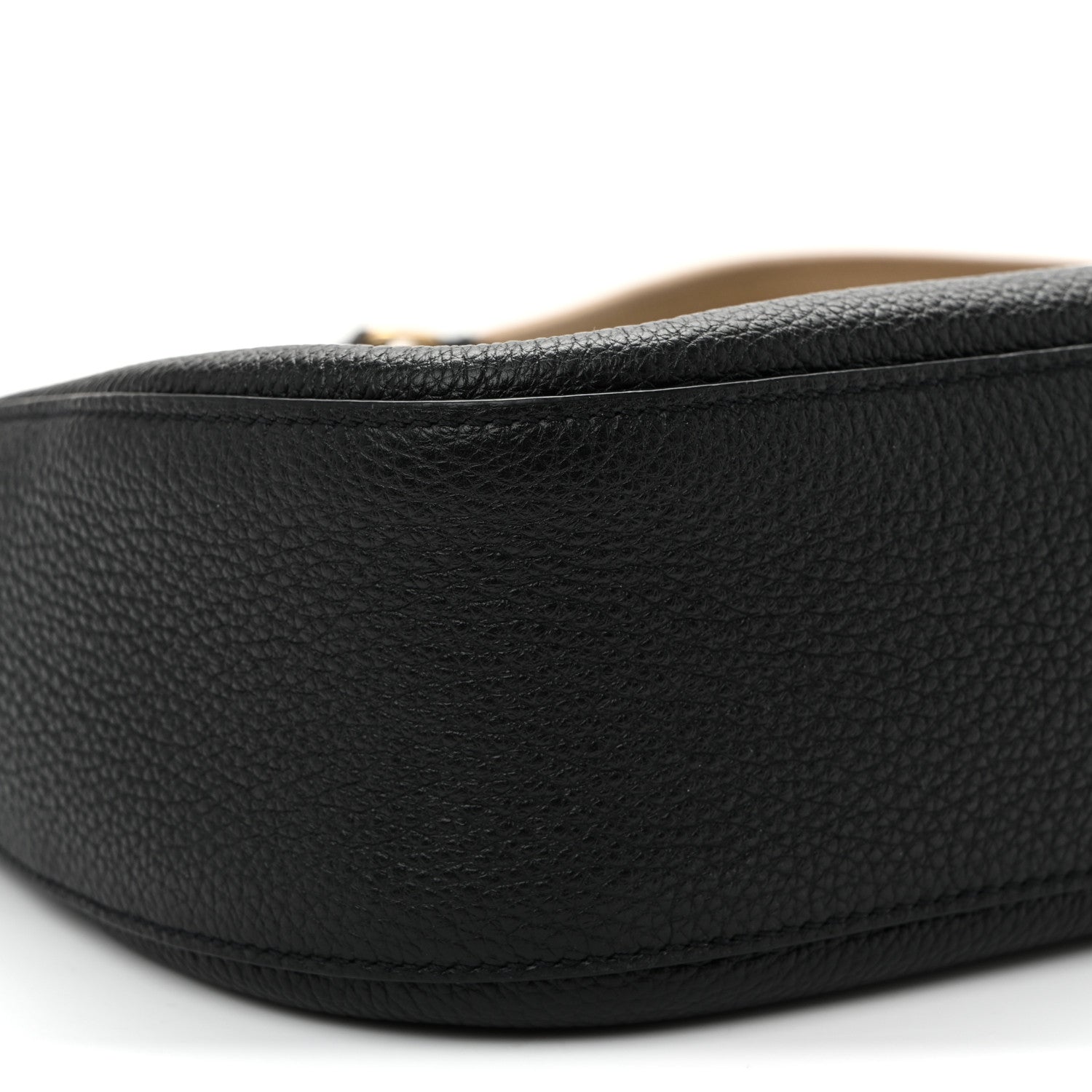 Prada Vitello Daino Soft Large Zippered Messenger Hobo Black 9 of 11