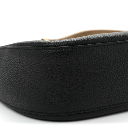 Prada Vitello Daino Soft Large Zippered Messenger Hobo Black 9 of 11