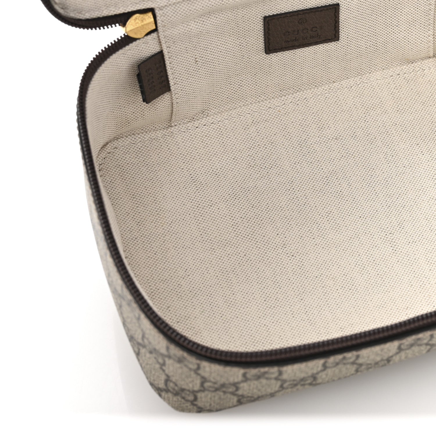 Gucci GG Supreme Monogram Mini Packing Cube Beige Ebony New Acero 5 of 7