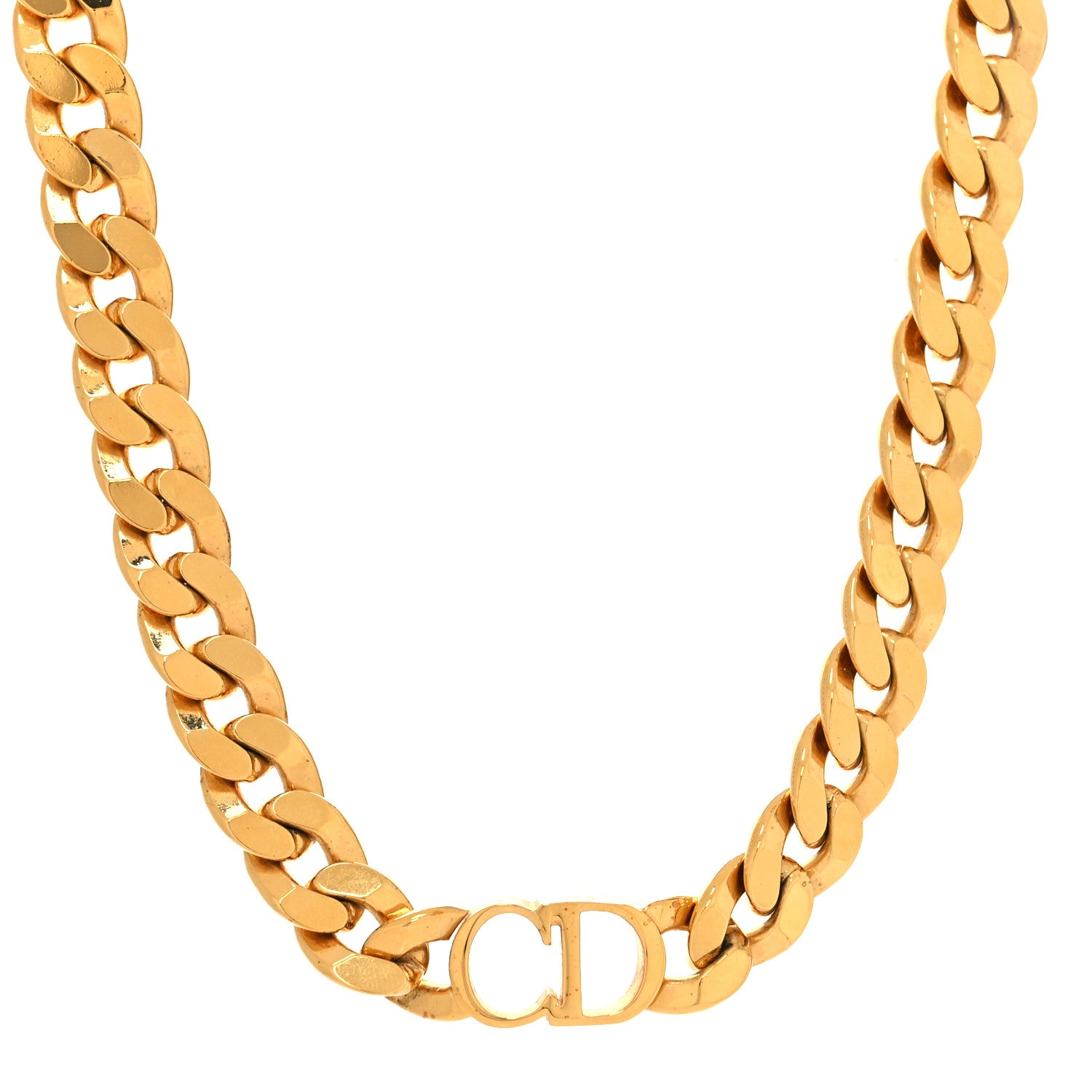 アクセサリー Dior CD Logo Figaro chain gold necklace Christian Dior Gold CD Logo Chain Choker Necklace | Tokyo