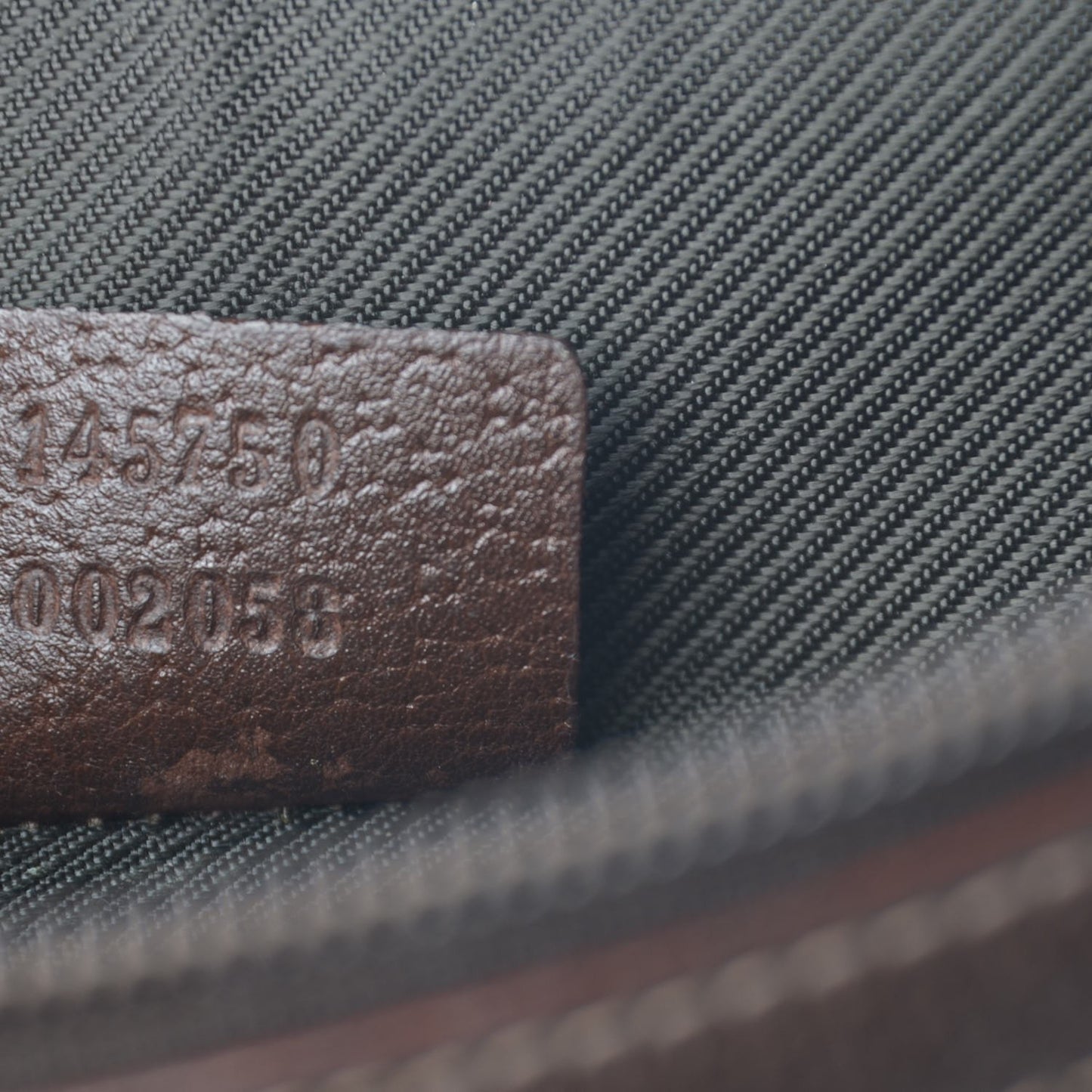 Monogram D Ring Cosmetic Case Brown