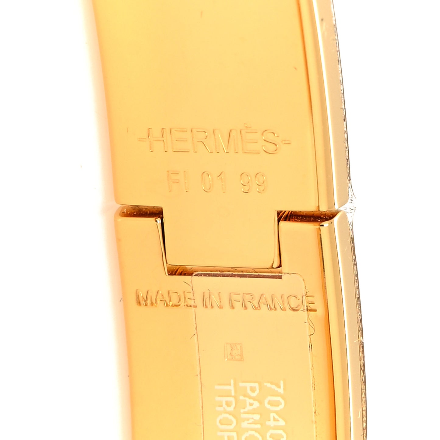 Enamel Printed Panoplie Equestre Narrow Clic Clac H Bracelet PM Tropique