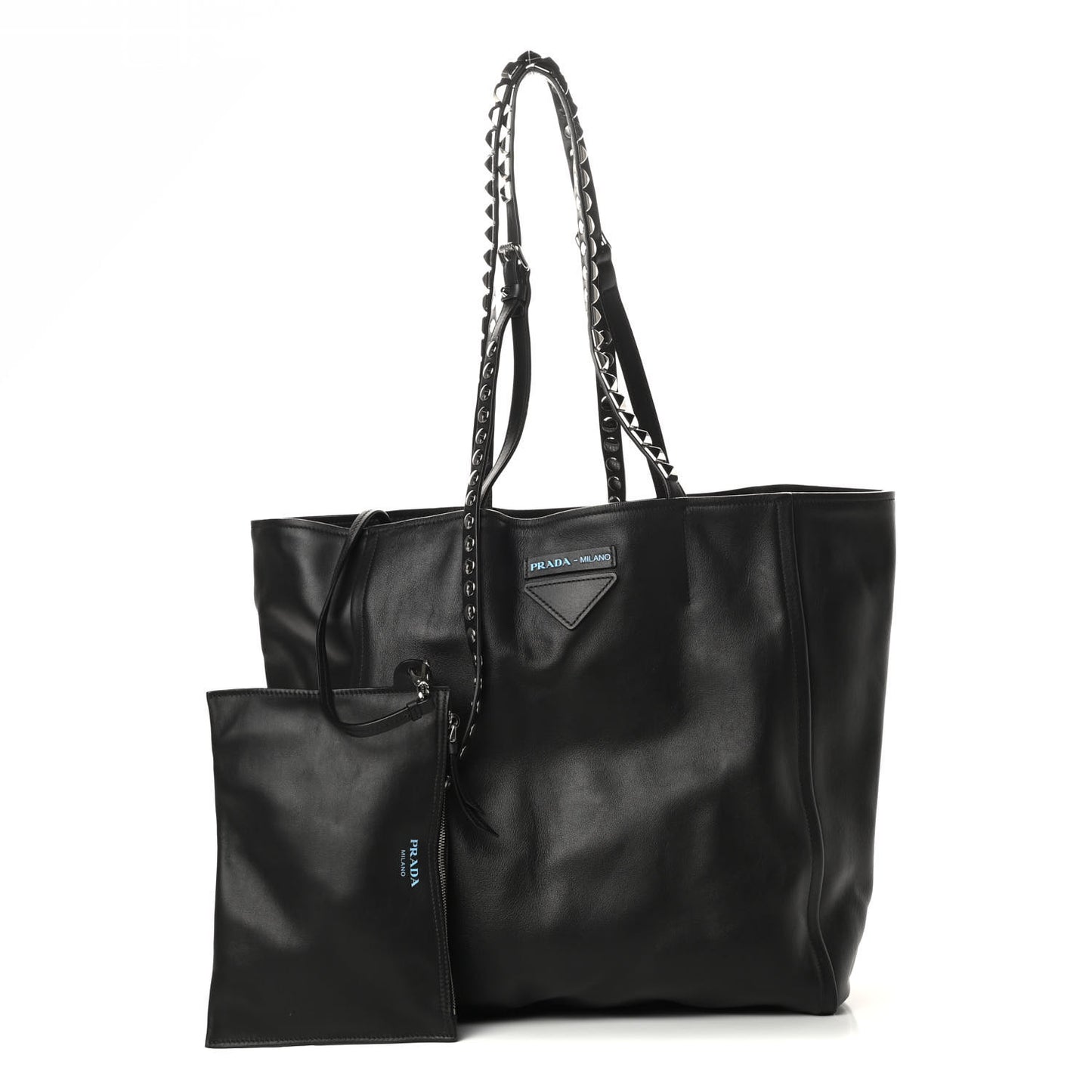 Grace Lux Studded Large Concept Shopper Tote Black