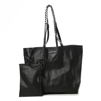 Prada Grace Lux Studded Large Concept Shopper Tote Black 1 of 11