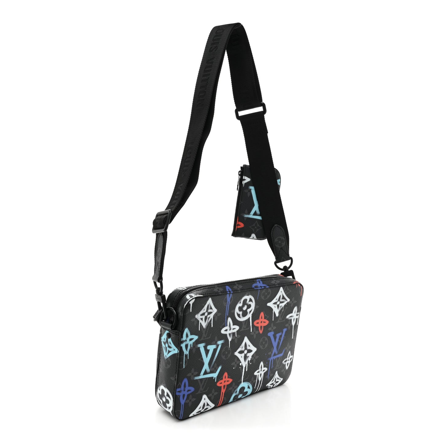 Monogram Eclipse LV Graffiti Trio Messenger Multicolor
