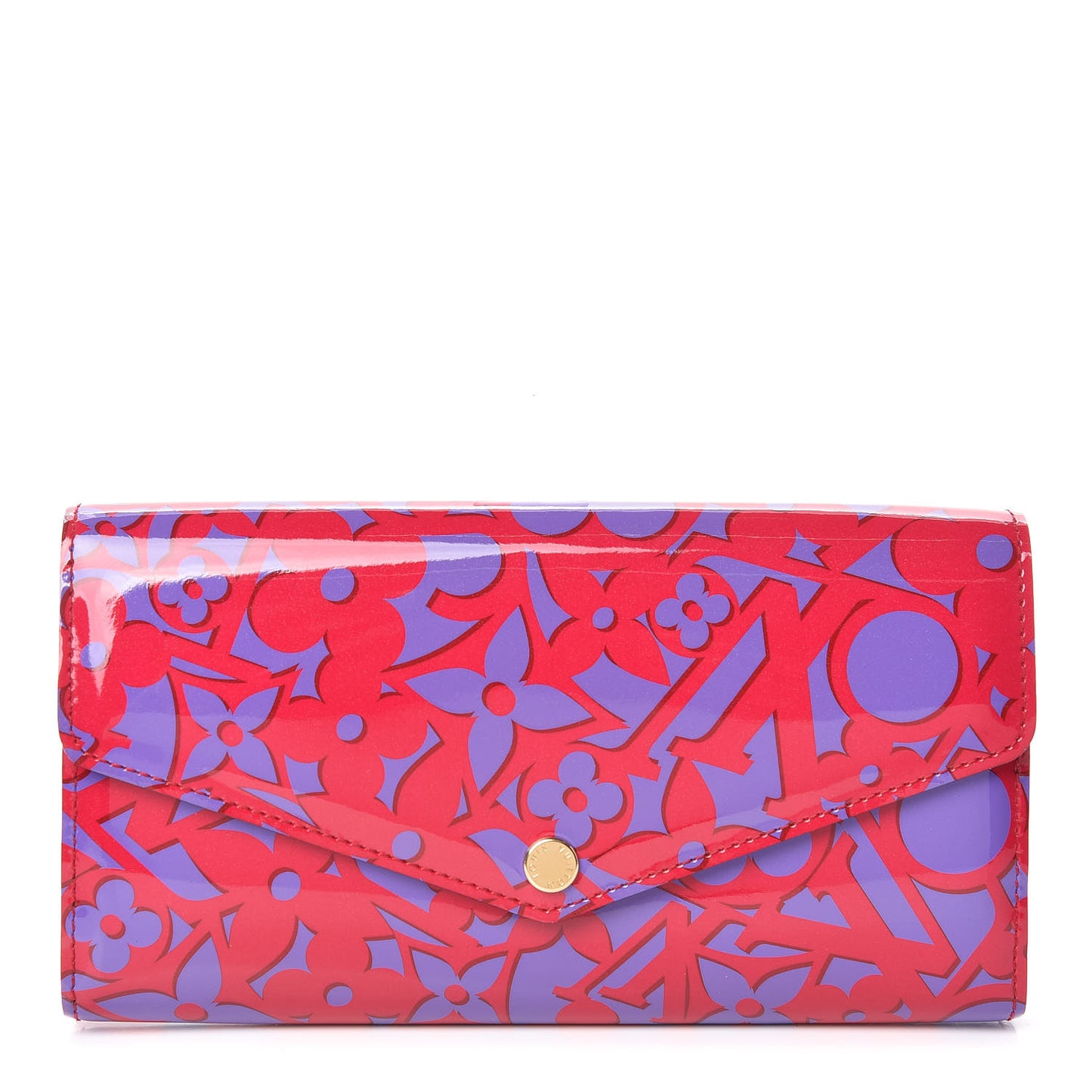 Patent Sweet Monogram Sarah Wallet Rose Indien