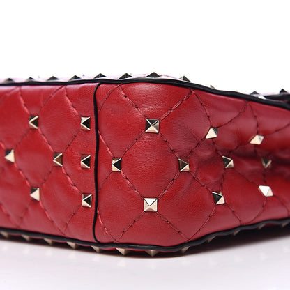 Valentino Garavani Nappa Medium Rockstud Spike Shoulder Bag Rosso Valentino 10 of 11