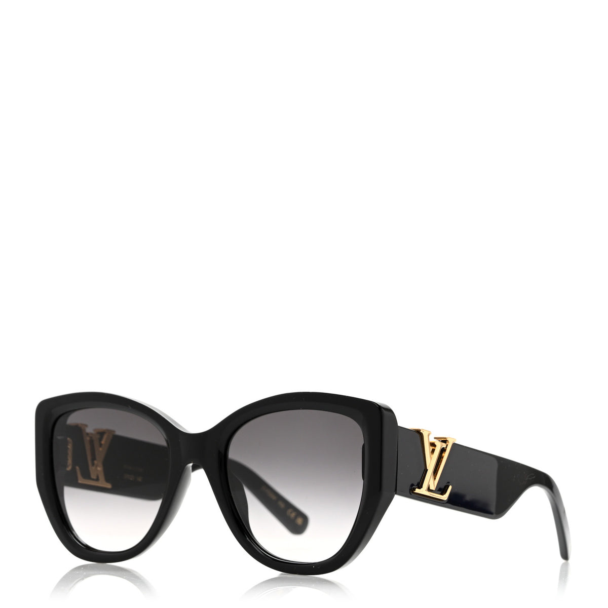 Louis Vuitton LV Icon Cat Eye Sunglasses Z1733W Black 1 of 9