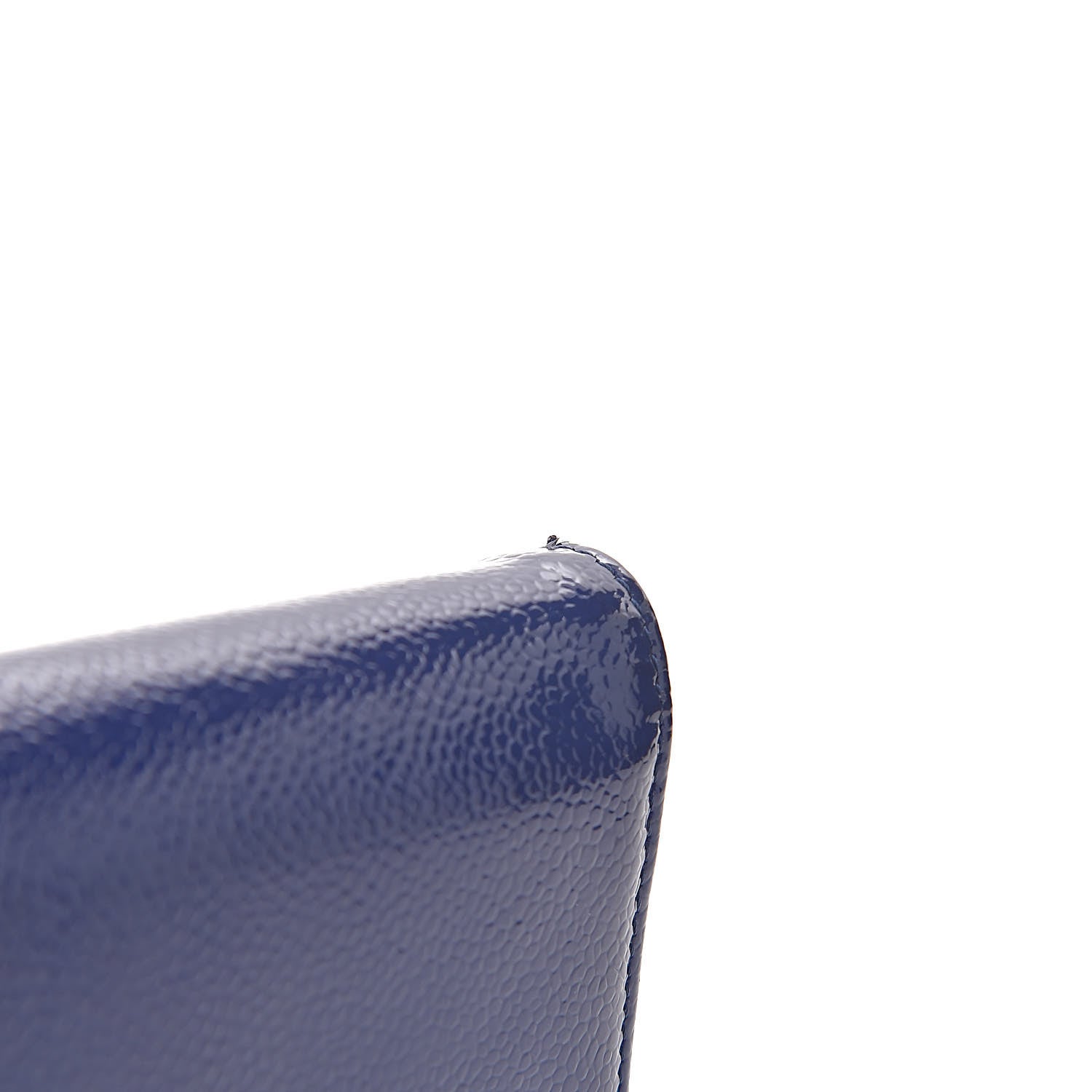 Chanel Patent Caviar Timeless CC Large Gusset Flap Wallet Blue 12 of 12