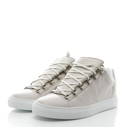 Balenciaga Agneau Arena Opaque Mens Low Top Sneakers 43 Extra White 3 of 10