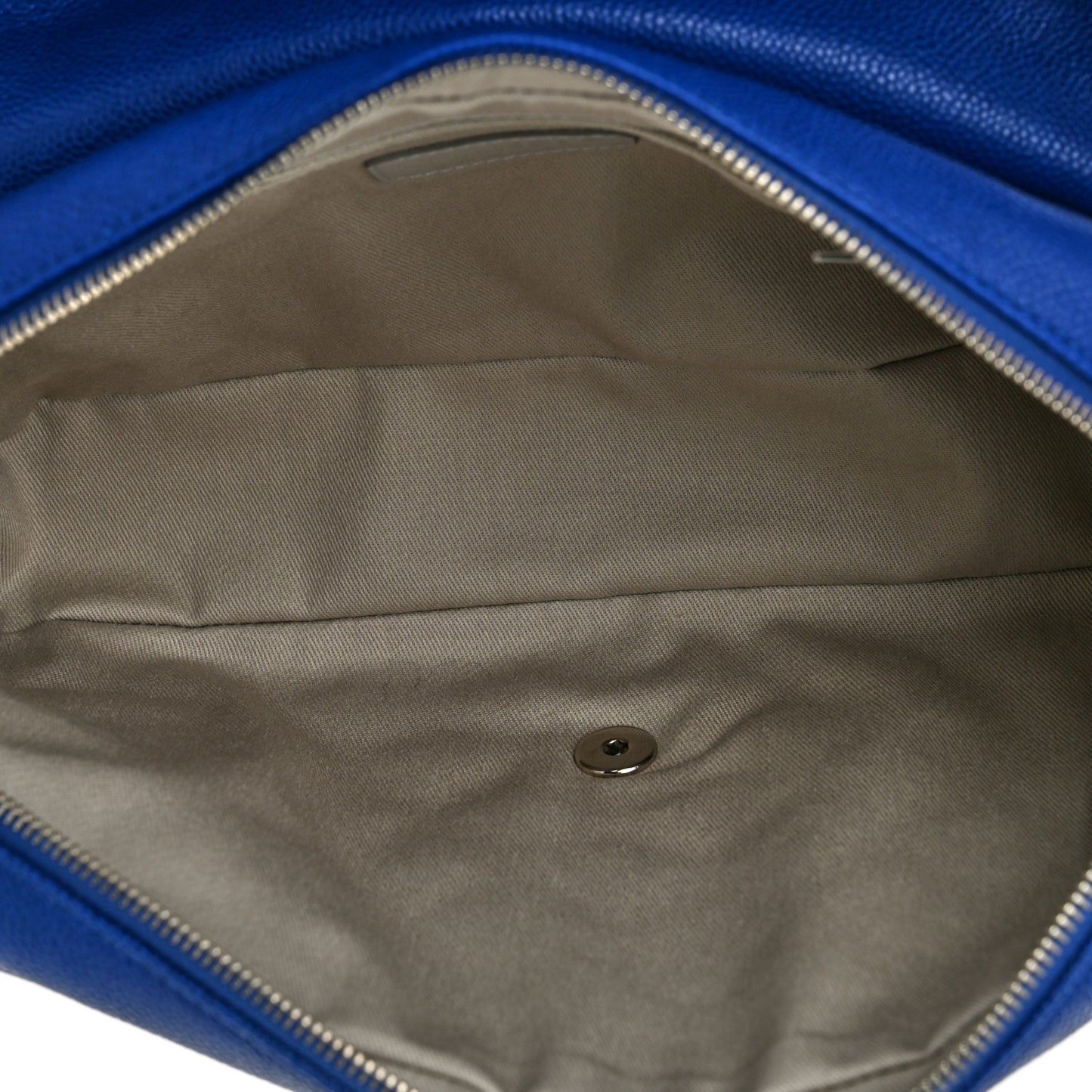 Caviar Quilted Jumbo Easy Flap Blue