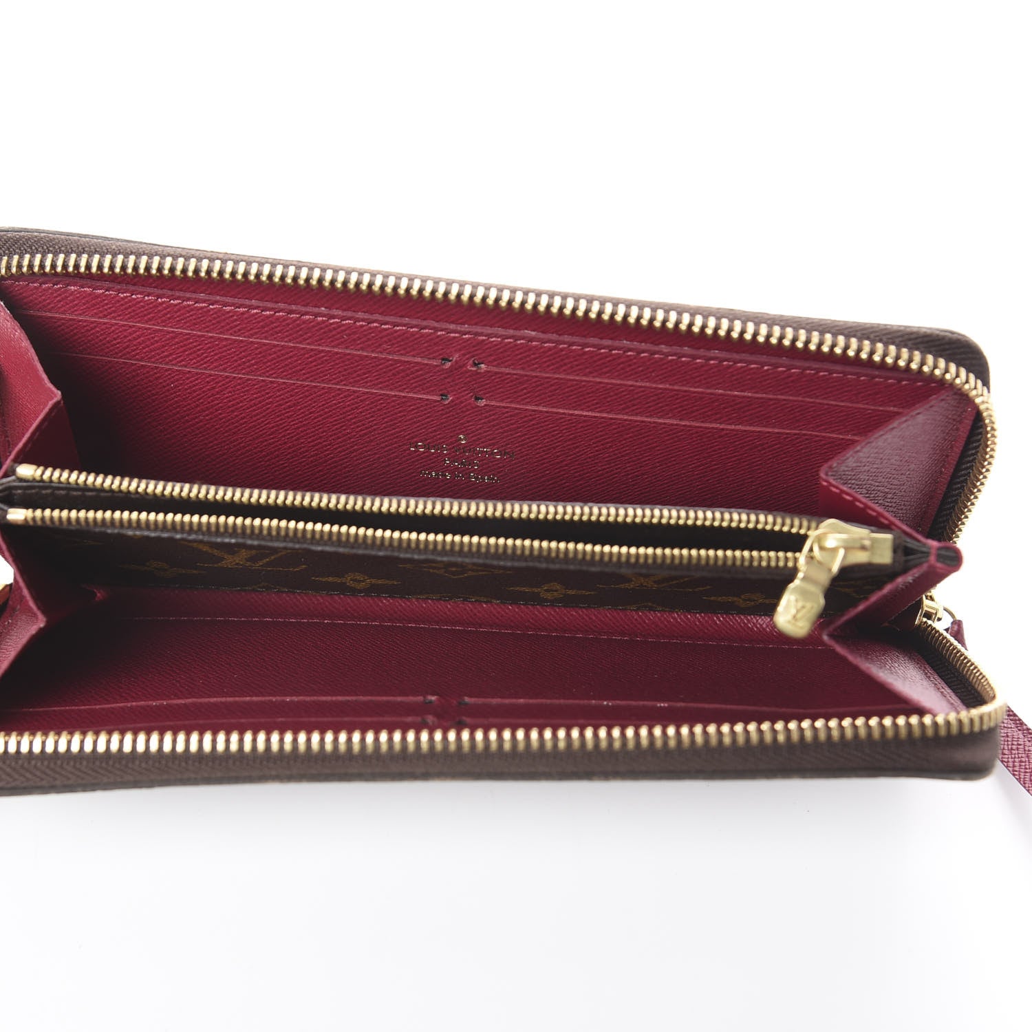 Louis Vuitton Monogram Clemence Wallet Fuchsia 4 of 5