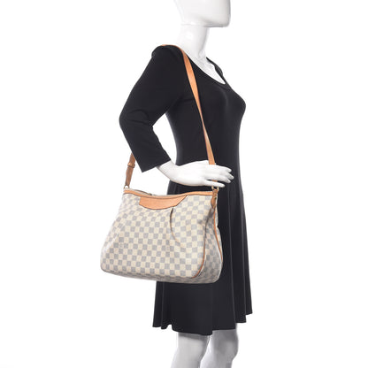 Louis Vuitton Damier Azur Siracusa MM 2 of 22
