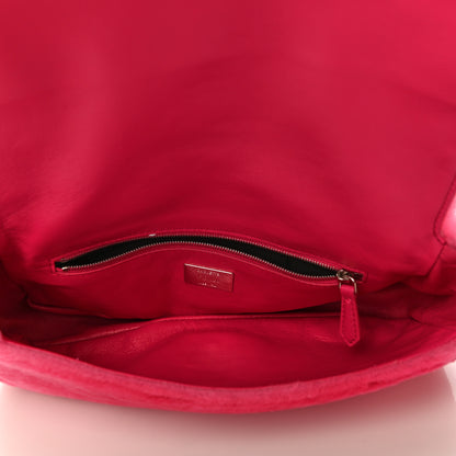 Fendi Shearling Shiny Nappa Baguette Rosa Fluo 5 of 10
