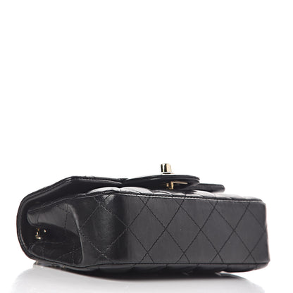 Chanel Lambskin Quilted Extra Mini Rectangular Flap Black 4 of 13