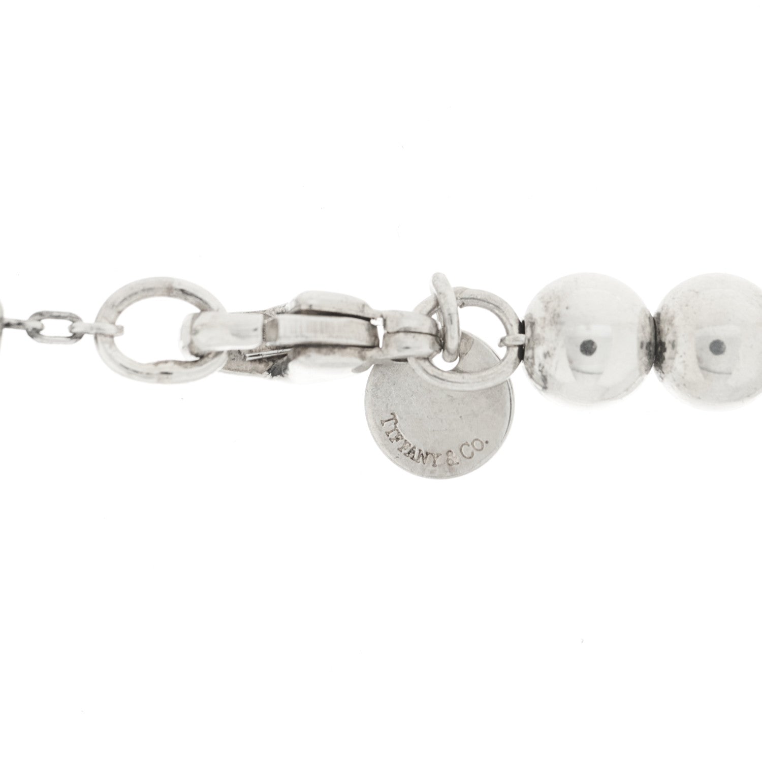 Tiffany Sterling Silver HardWear Graduated Ball Necklace 5 of 5