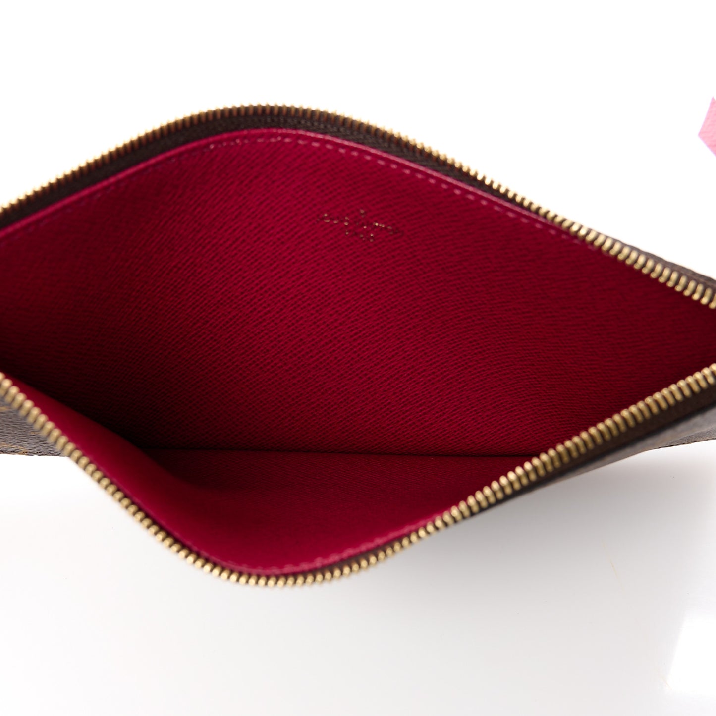 Monogram Pochette Felicie Chain Wallet Fuchsia