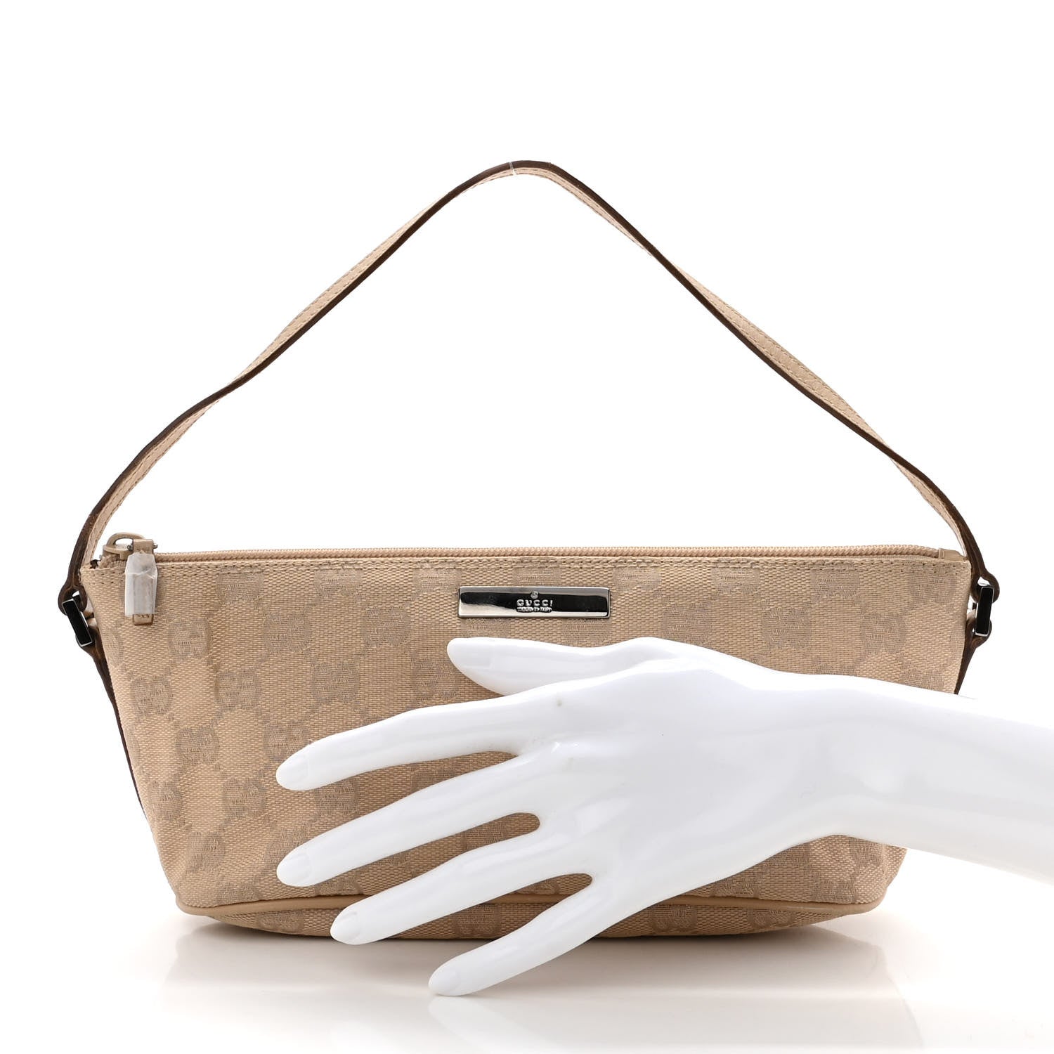 Gucci Monogram Boat Pochette Beige 3 of 13